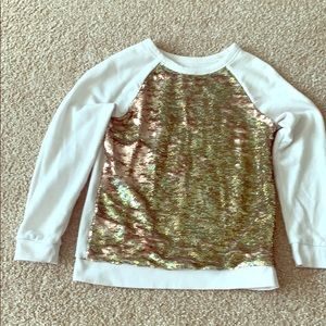 Girl’s flip sequin sweat shirt